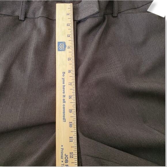Tahari Women Suit Dress Pant Gray 16 Stretch Straight Leg Career Modern Neutral - Picture 11 of 15
